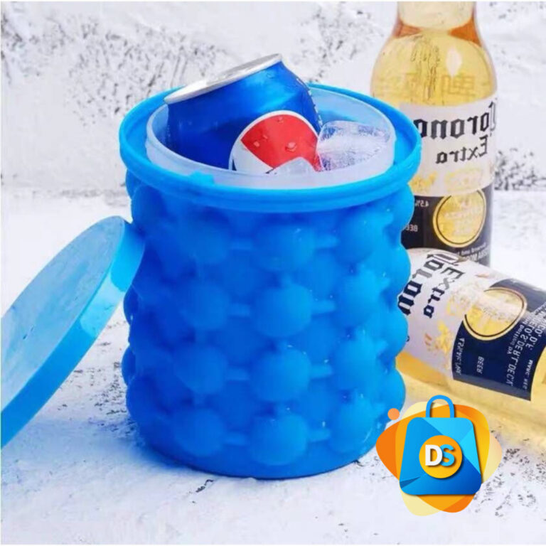 Mini Balde Forma De Gelo Em Silicone Cubos Ice Mag