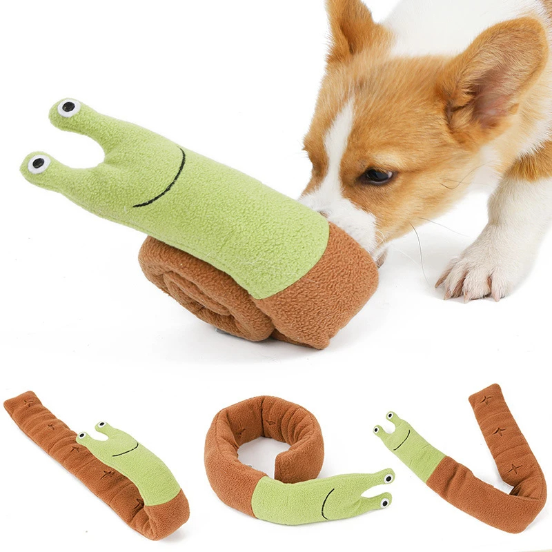 Brinquedo Caracol com Velcro e Local para Petiscos – Pets  Enriquecimento Ambiental para Cachorros