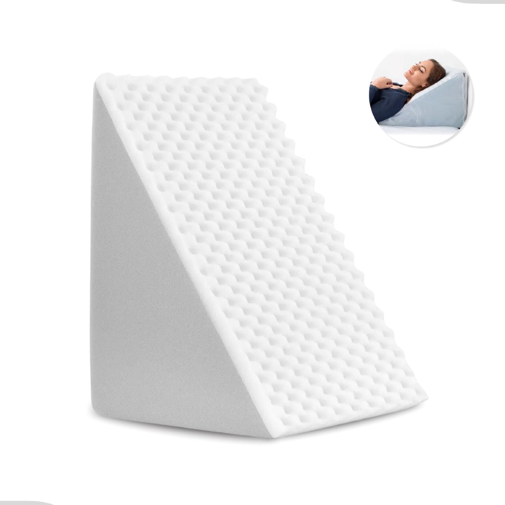 Encosto Anatômico, Triangular, Branco, Leitura, Pós Operatório, Capa Com Zíper, BraSoft Confort