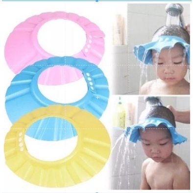 Chapéu de Banho Infantil Protetor De Banho Lava C