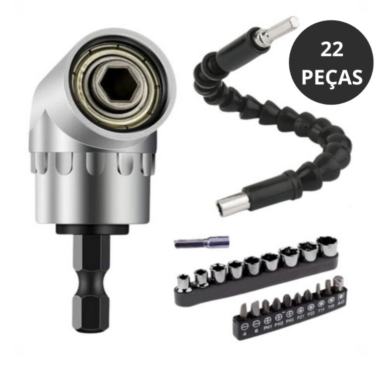 Kit Extensor Eixo Prolongador Parafusadeira Bits P