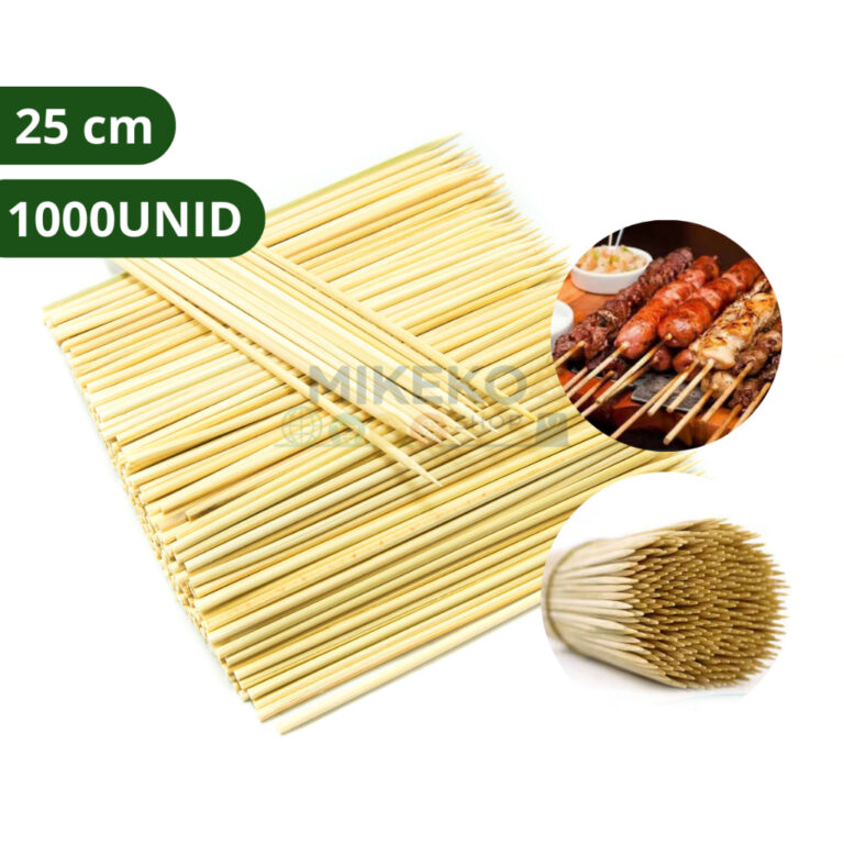 Palito Espeto Bambu Para Churrasco 25cm Espetinho 