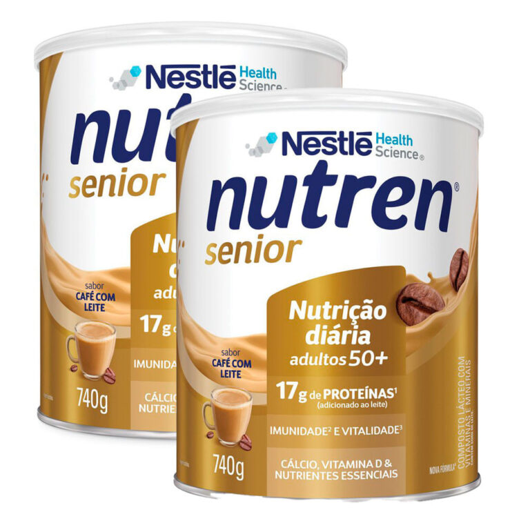 Kit 2 Nutren Senior Complemento Alimentar Café co