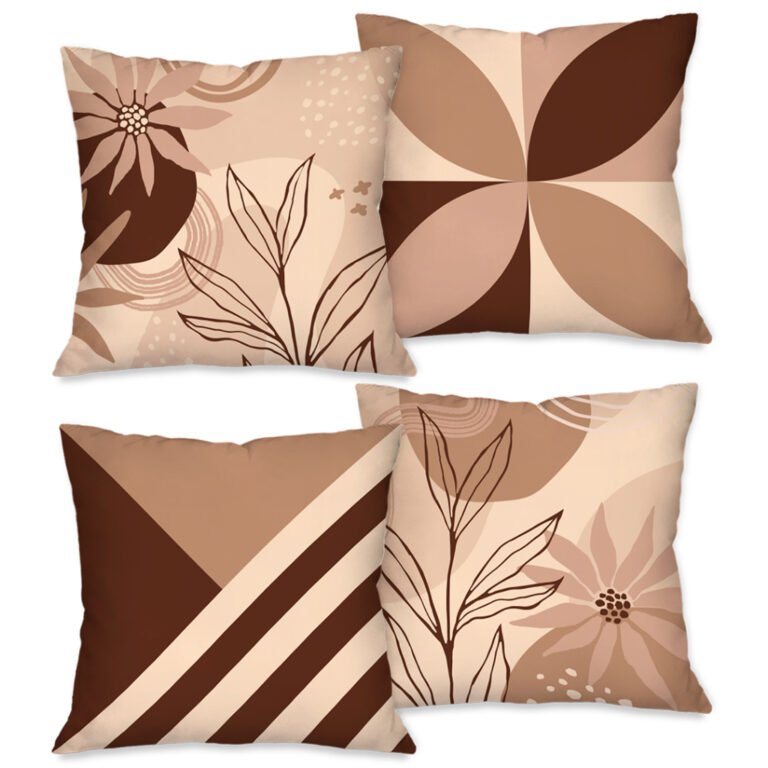 Kit com 4 Capas para Almofadas Decorativas 45X45 c