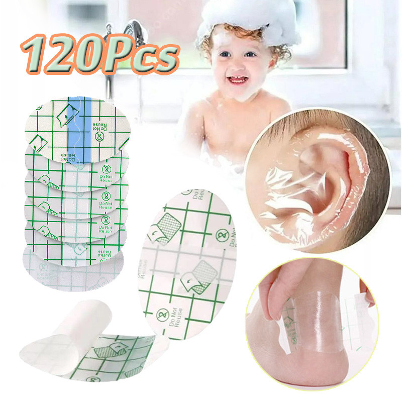 Kit 120pcs Adesivo Impermeável Orelha Banho Natação Infantil Adulto