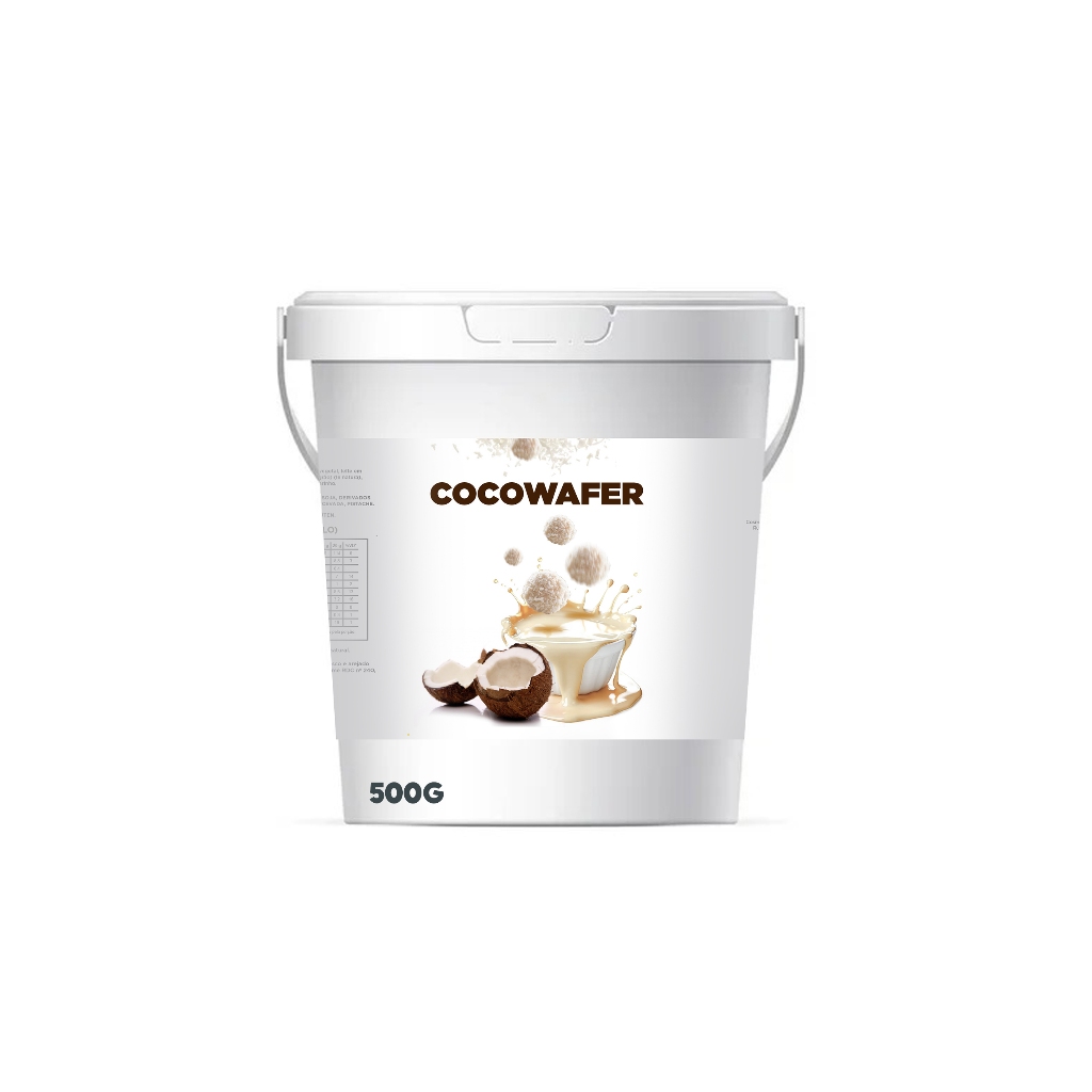 Creme CocoWafer DIFFOOD 500g | Tipo Raffaello | Recheio Profissional para Açaí e Bolos