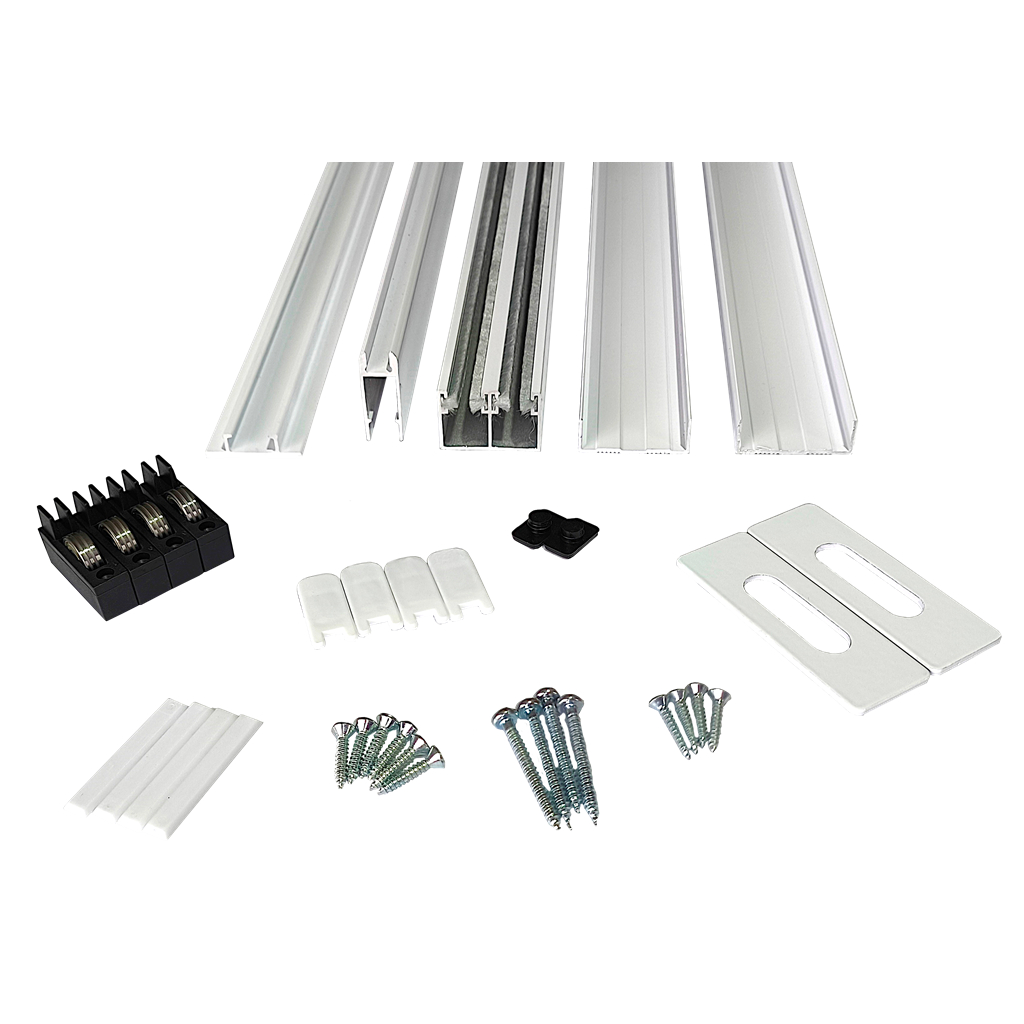 Kit Perfil Pia Alumínio p/ Porcelanato Vidro Gabinete 1,00 X 1,20m