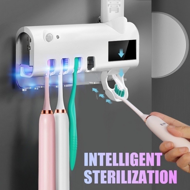 Suporte Escova De Dentes Esterilizador Com Luz UV 