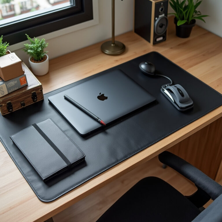 DeskPad 90X40cm Gigante Courino Premium Antiderrap