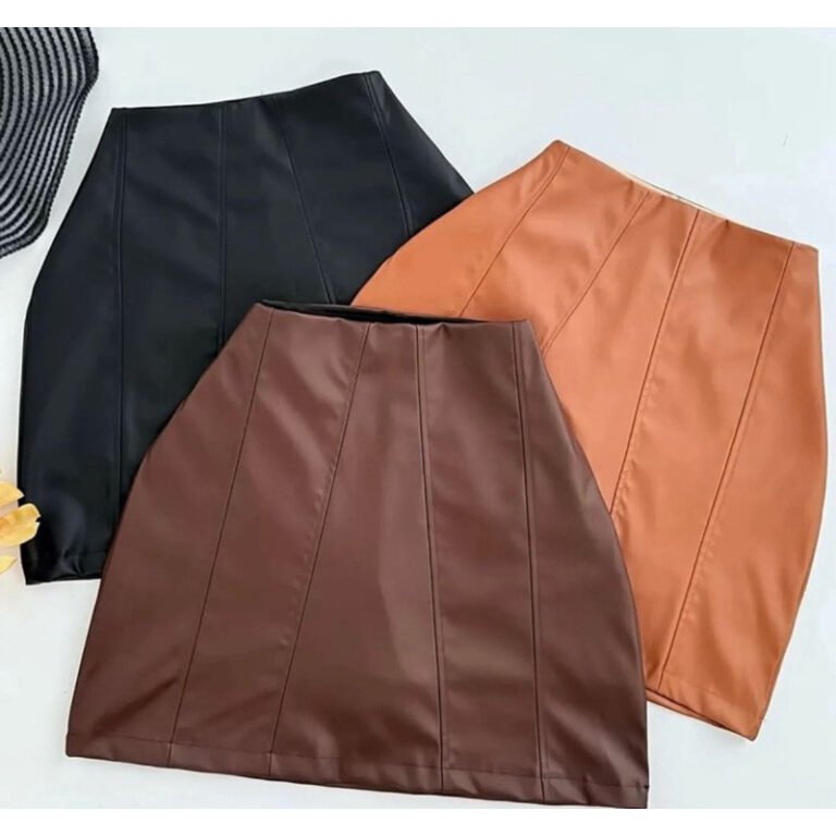 Saia courino/ couro fake