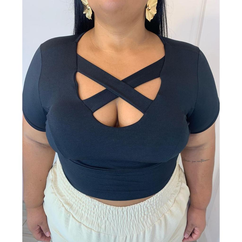 CROPPED PLUS SIZE COM BOJO