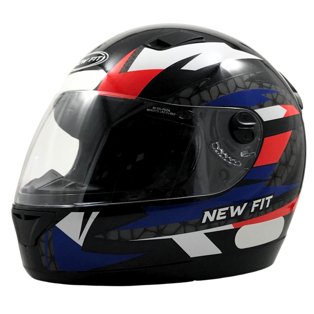 Capacete Moto Ebf New Fit Control Fechado Com Narigueira