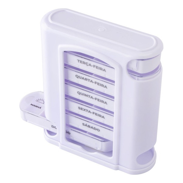 Porta Comprimidos Semanal Torre 28 Divisórias  Ma