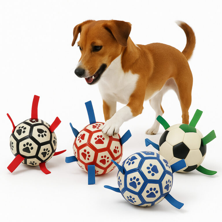 Brinquedo Bola Futebol Pet Mordedor Cachorro Alça