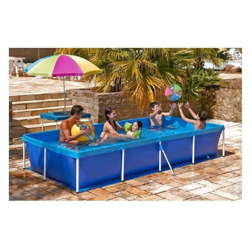 Piscina Grande Para a Família 3000 Litros Limpa Fácil Resistente Reforçada Mor Quadrada Retangular A