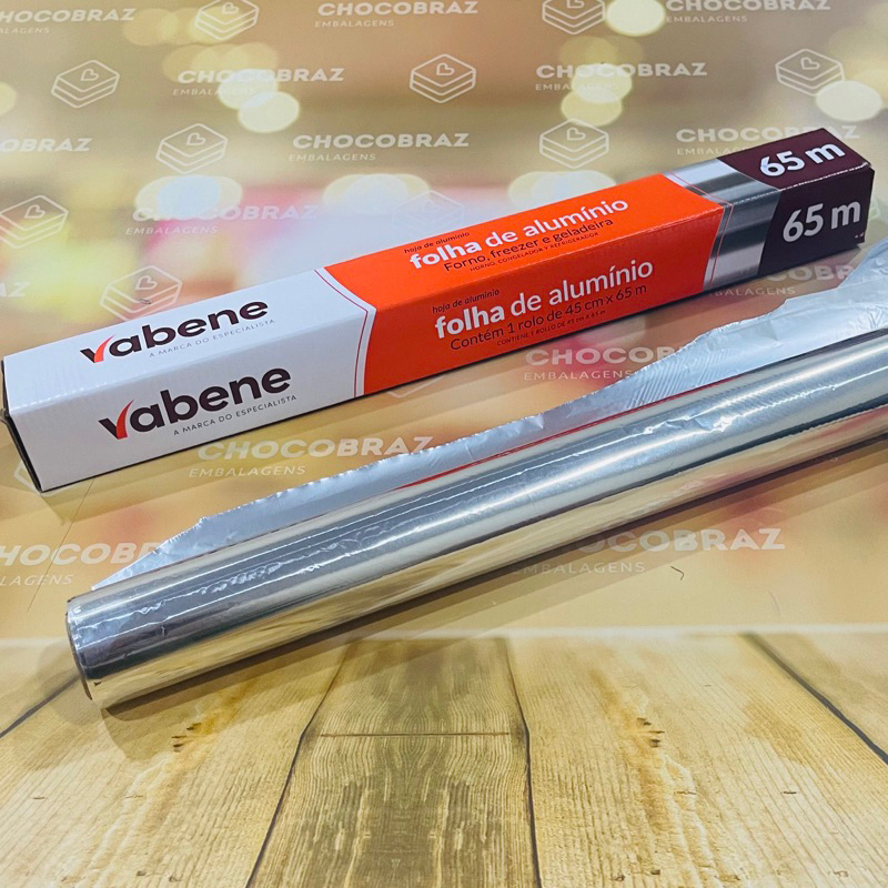 Rolo De Papel Alumínio 45 Cm X 65 Metros GRANDE VABENE (CHOCO)