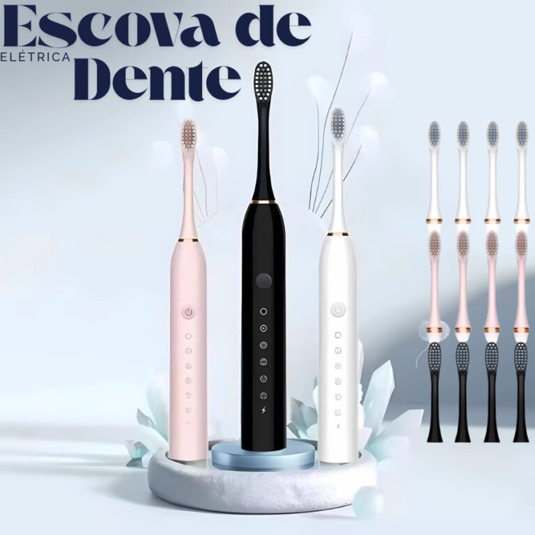 Escova De Dentes Elétrica Com Cabeça Substituive