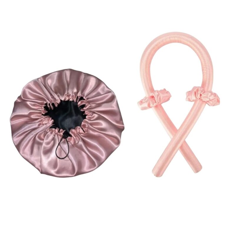 Kit Com Modelador De Cachos + Touca Cetim Dupla Fa