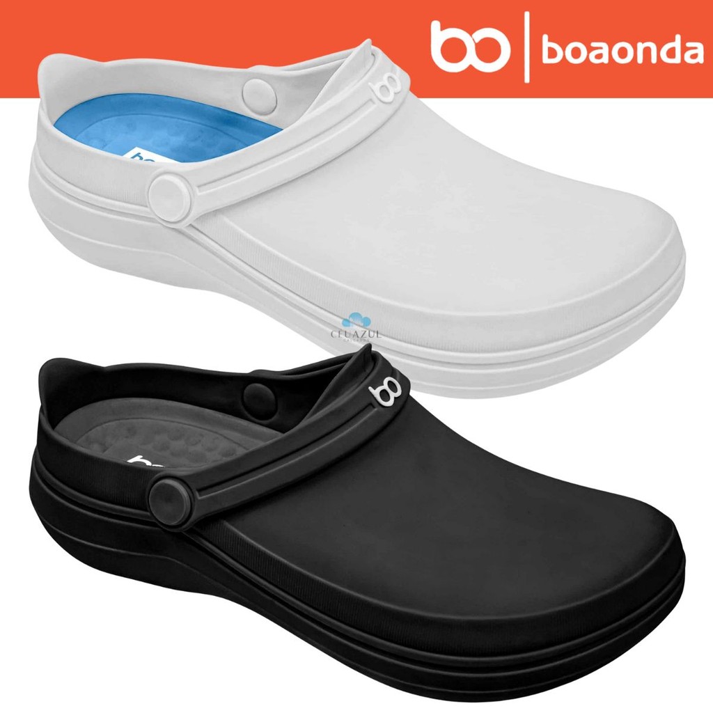 Clog BoaOnda Safe Masculino Confortável Antiderrapante Trabalho Profissional Segurança