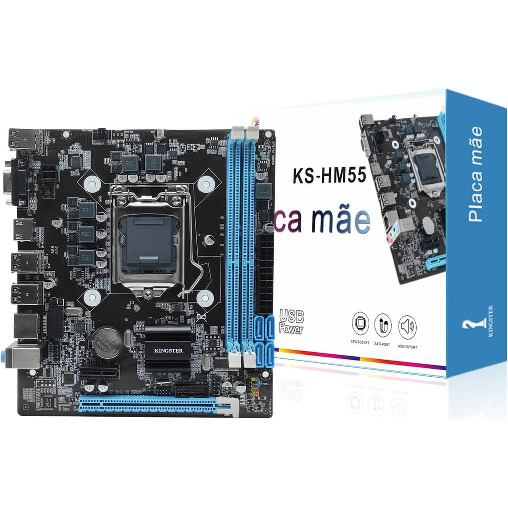 Placa Mãe Lga1156 Chipset Intel Hm55 Ddr3 Séries I3/i5/i7