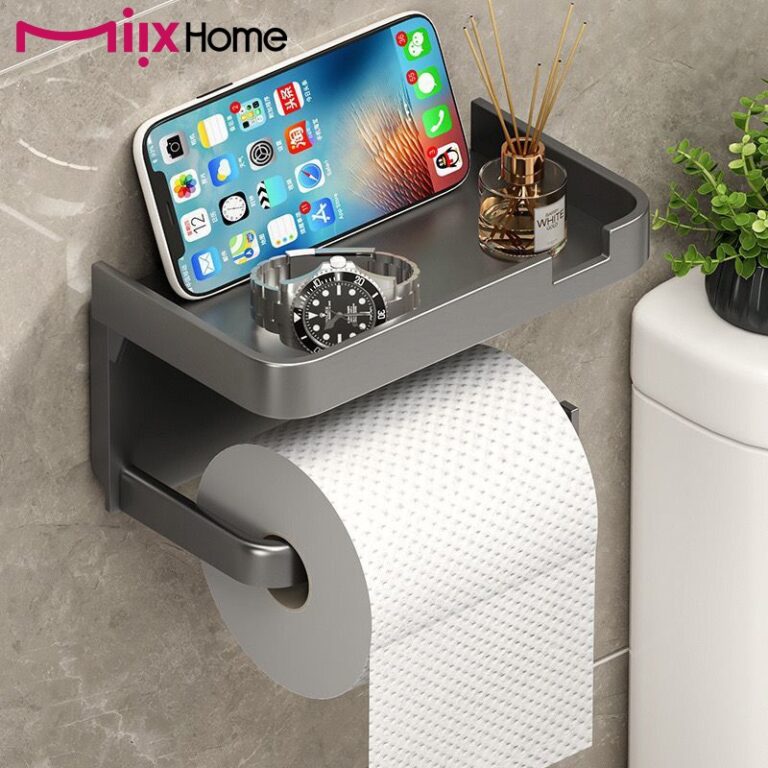Suporte Porta Papel Higiênico Multifuncional com 