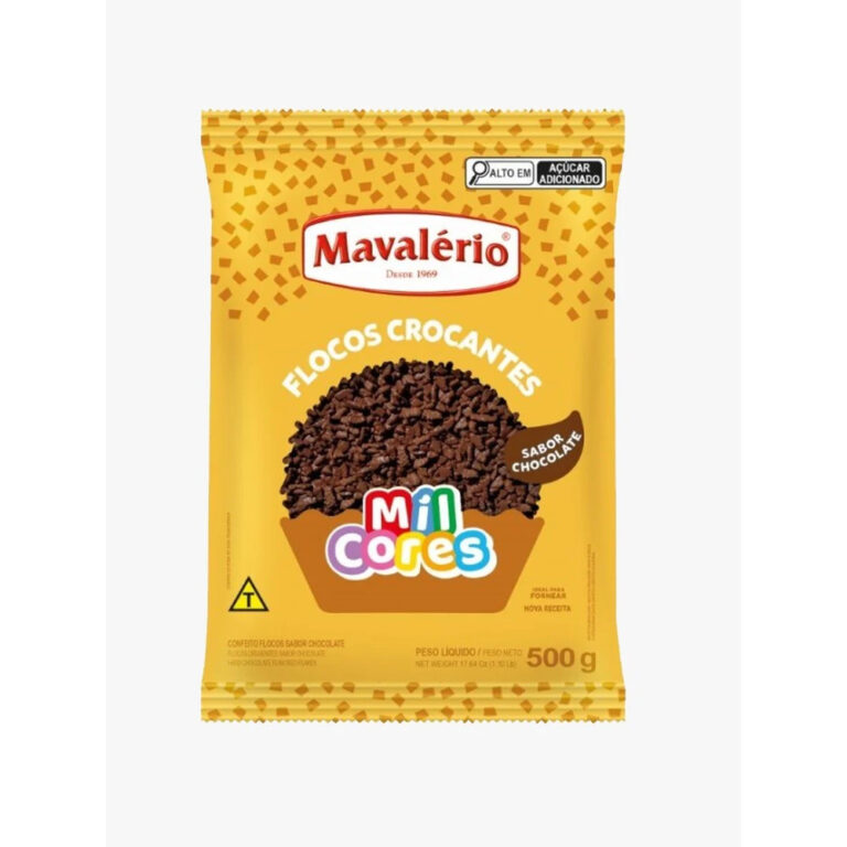 Flocos Sabor Chocolate Crocante 500g – Maval