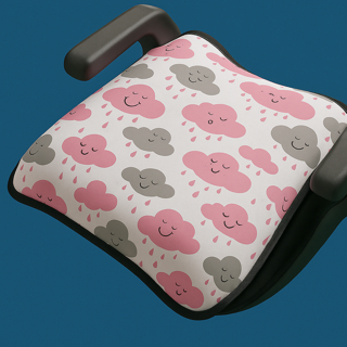 Almofada Estofada Para Assento Auto Infantil Promo