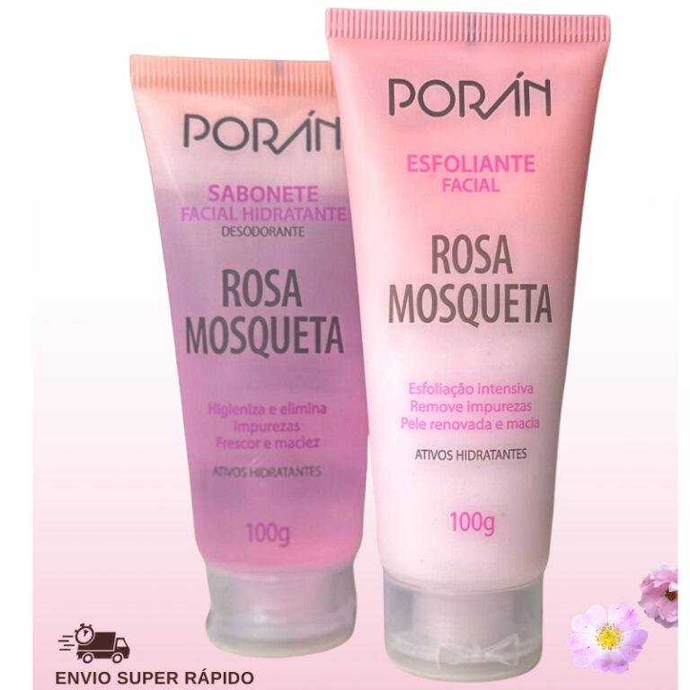 Kit Sabonete e Esfoliante Facial Rosa Mosqueta 100