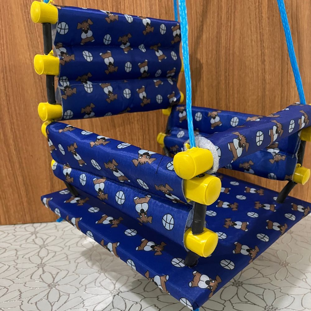 Balanço infantil cadeirinha confortável azul