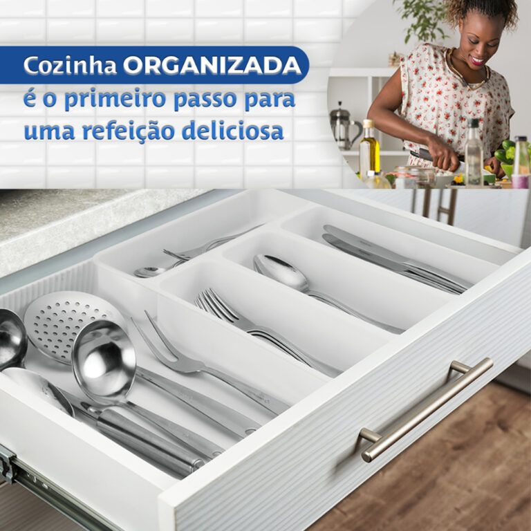 Organizador De Gaveta Extensível Divisor Porta Ta