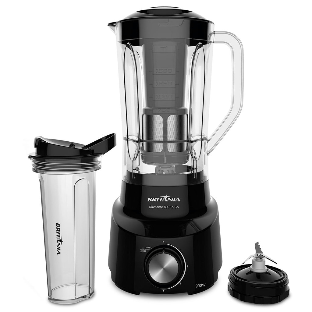 Liquidificador Britânia 900W 2,6L Diamante 800 To Go