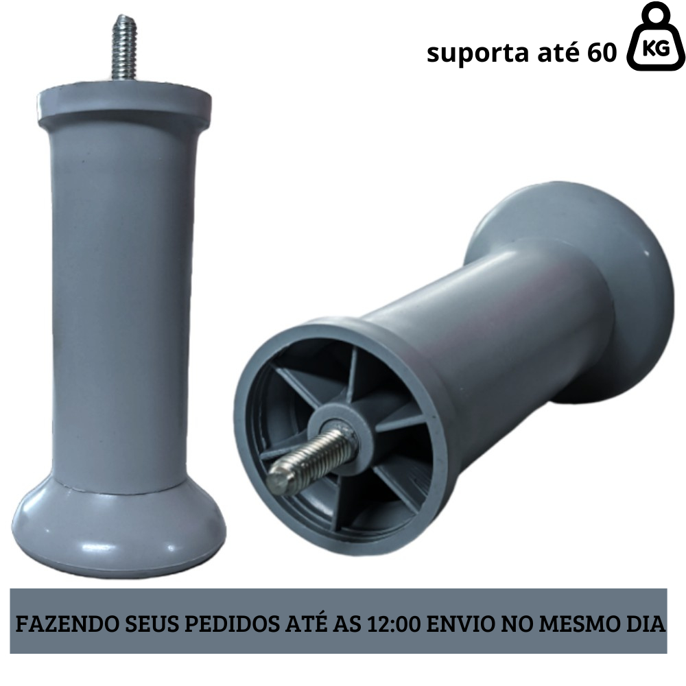 Kit Pé Para Cama Box Solteiro Casal Cabeceiras – Super Resistente Pé slim C/ Sapata – 01
