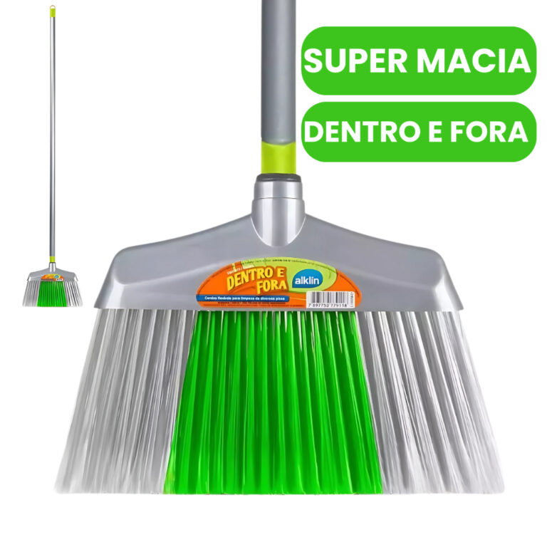 Vassoura Com Cabo Para Todos os Pisos Dentro e For