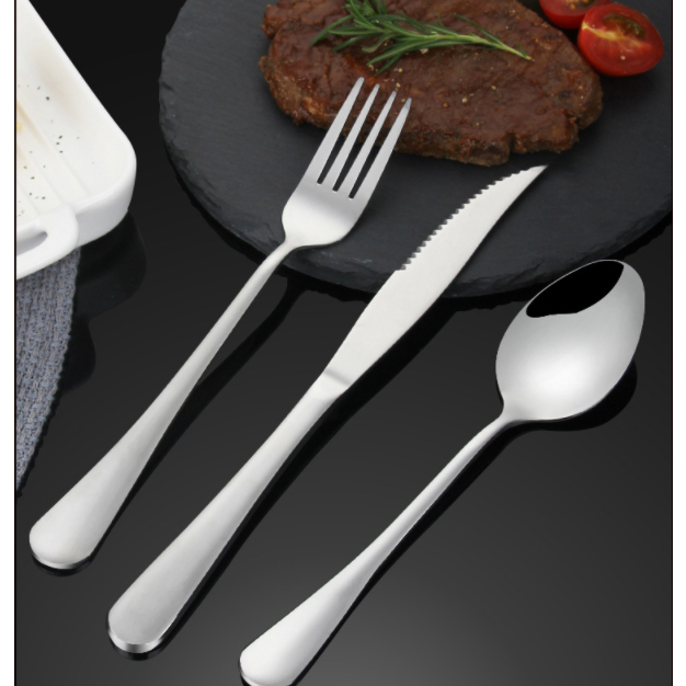 36 Peças Talheres De Aço Inox Garfo Cozinha Prom