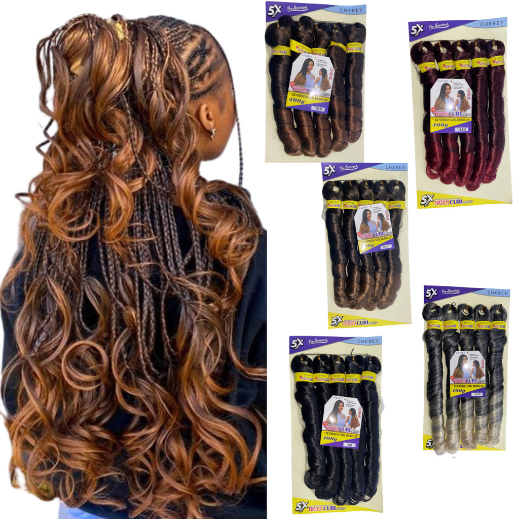 Cabelo Para Tranças Com Pontas Onduladas French Curl Premium