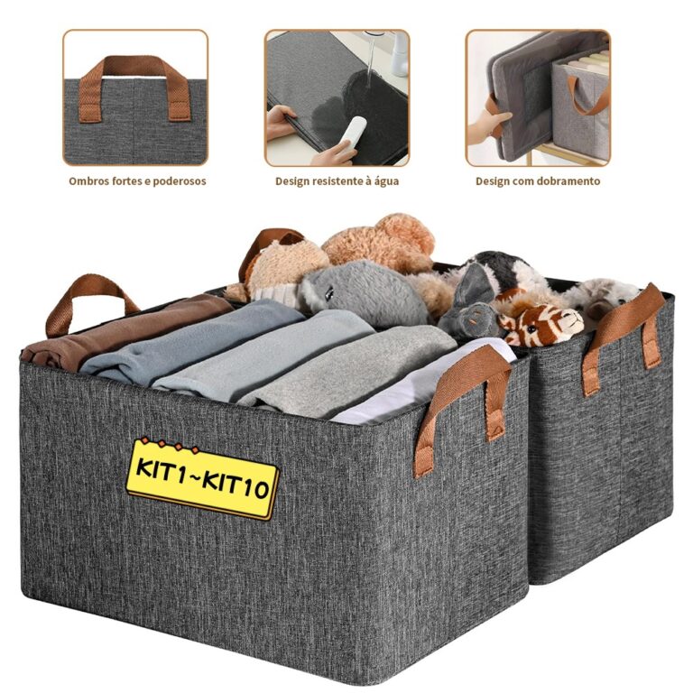 KIT1~KIT10 Caixa De Armazenamento De Roupas Para 
