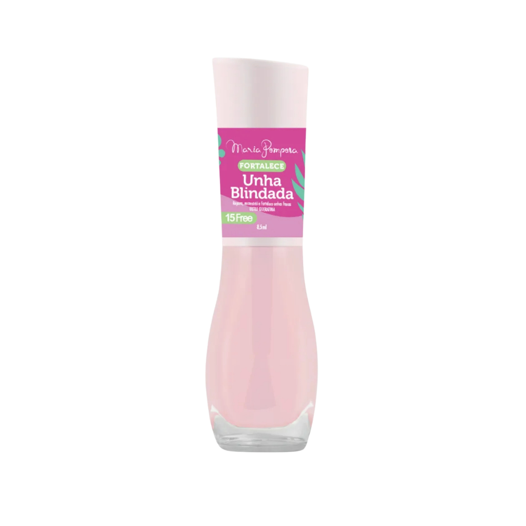 Base Unha Blindada – Esmalte Maria Pomposa Vegano 15FREE (unhas fortes)