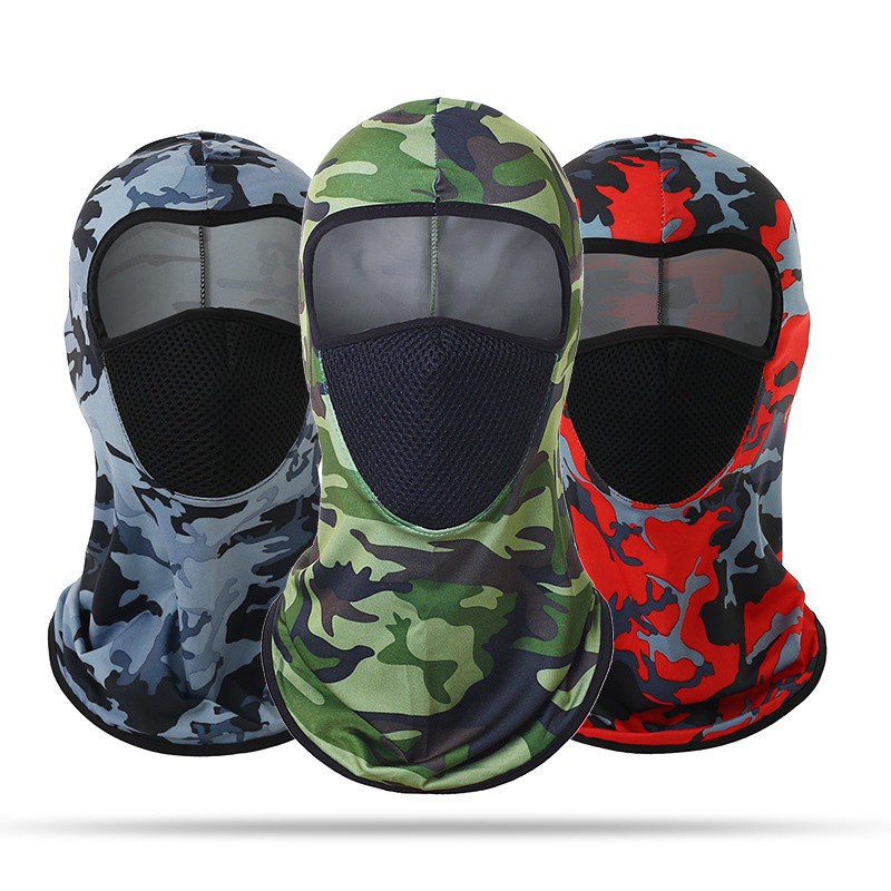 Máscara De Pesca Ciclismo Proteção Facial Protetor Solar Para Esportes Ao Ar Livre Camuflagem Impres