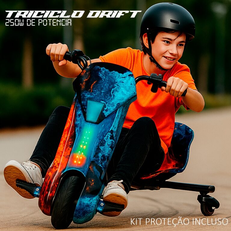Triciclo Infantil Elétrico Drift  Oficial 6,5 Pol
