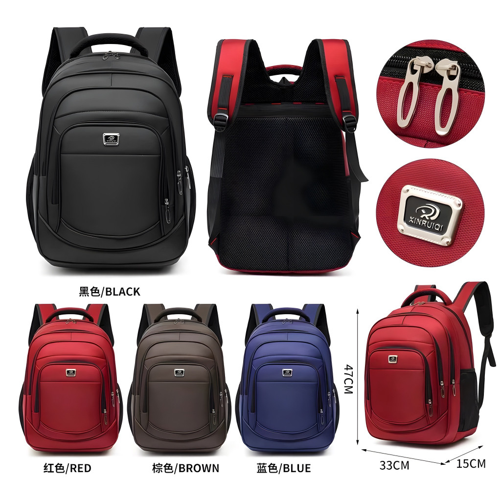 Mochila Masculina Impermeável 18  Multiuso com Alça de Aço e Material Premium