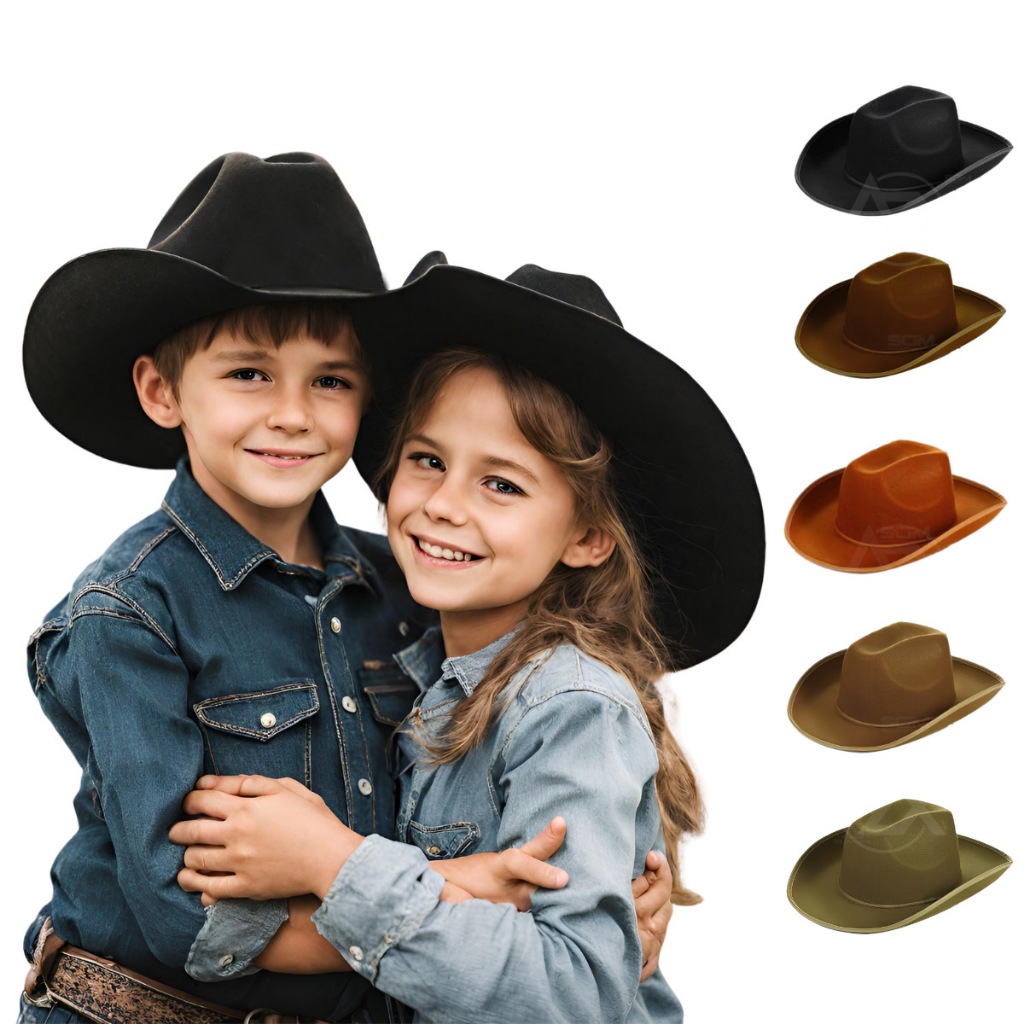 Chapéu Country Infantil Rodeio  Festa Junina Cowboy Peão