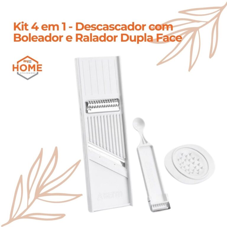 Kit 4 em 1 Descascador Boleador Fatiador Ralador C
