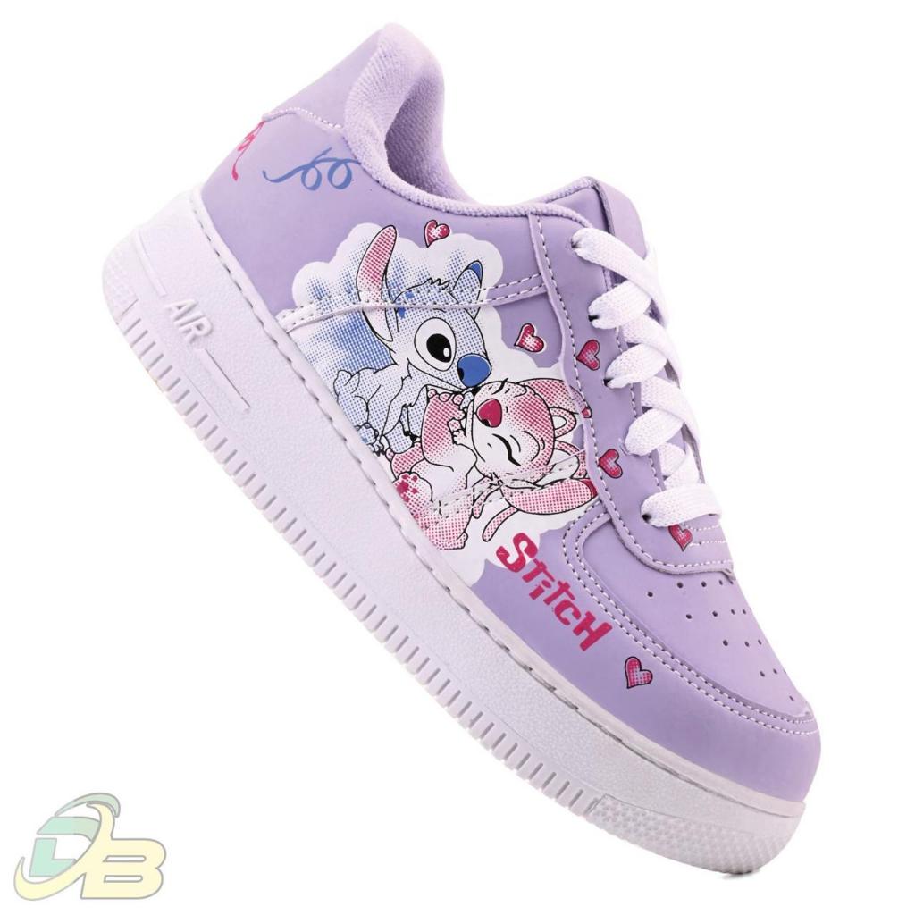 Tênis Infantil E Bebe Lilo Stitch Meninas Criança Casual Escolar Volta As Aulas Original Promoçao 26