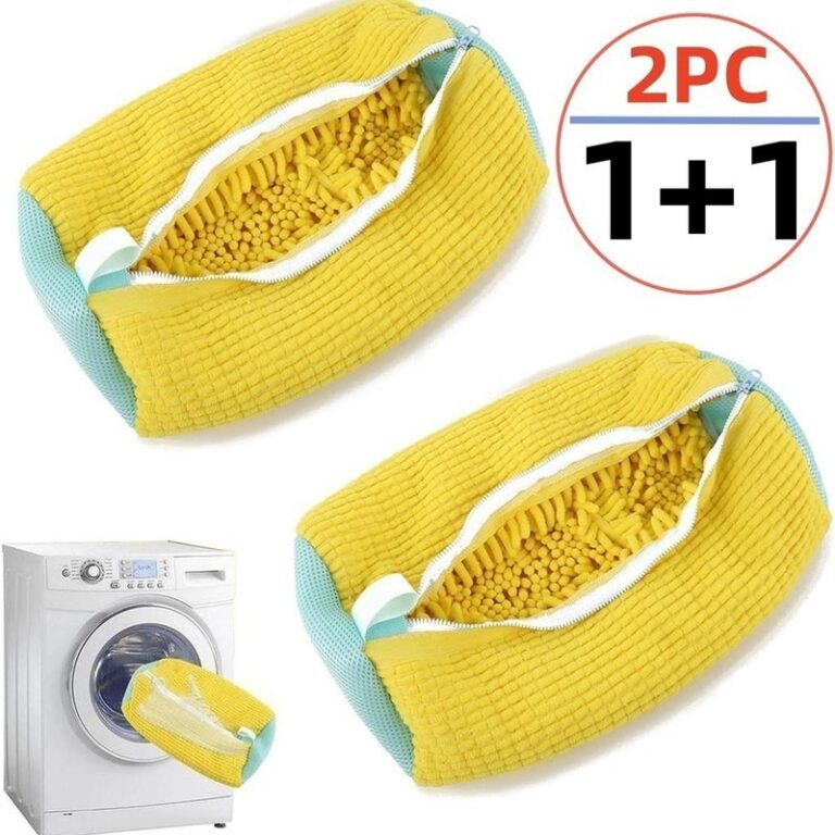 1/2 Pçs Saco De Lavagem De Sapato Fibra De Algod