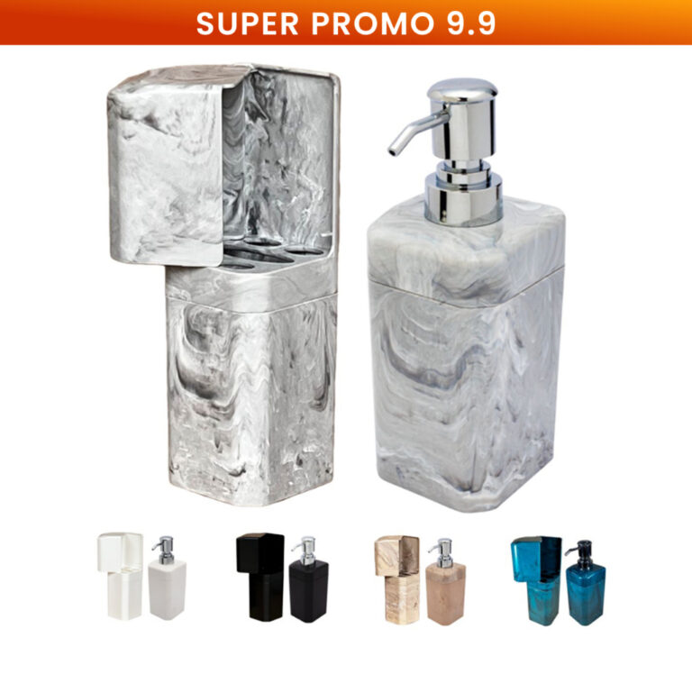 PROMO 9.9  Kit Porta Escovas e Porta Shampoo Sabon