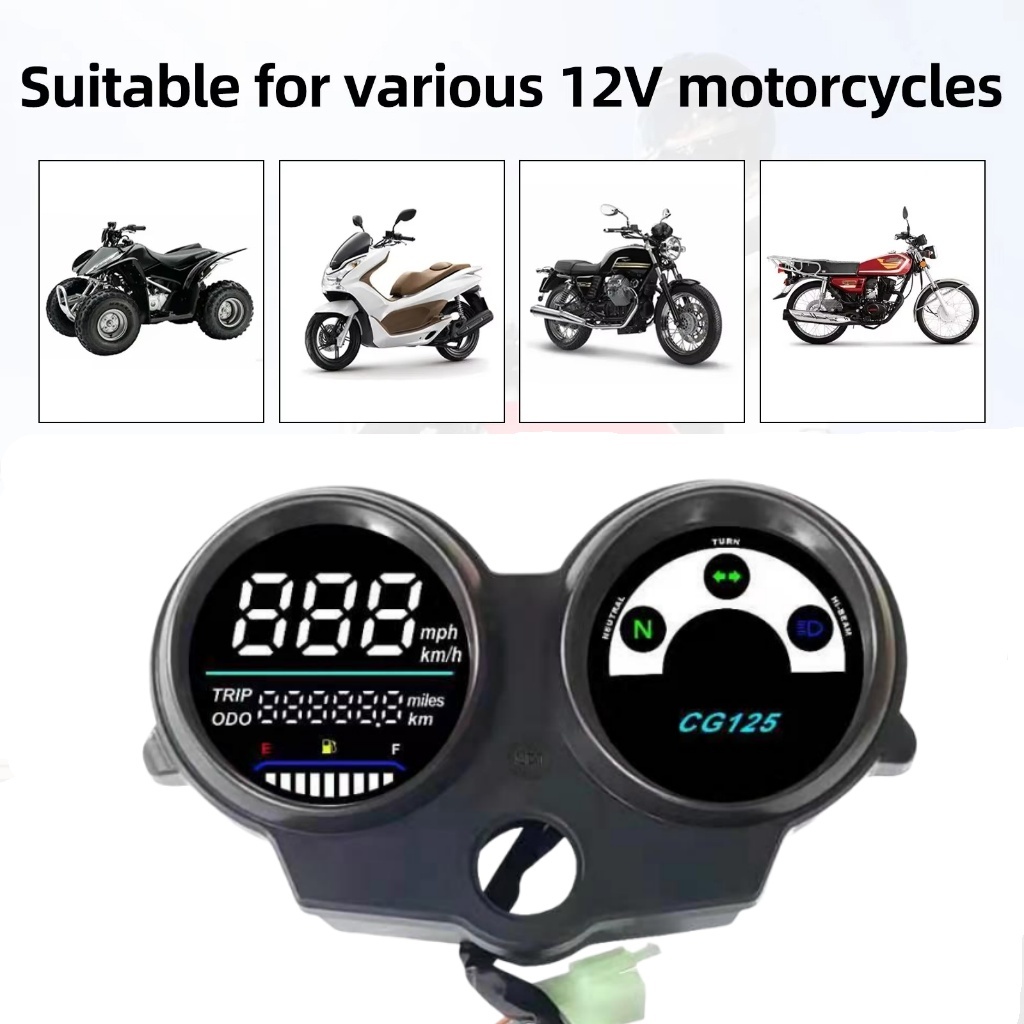 Velocímetro Digital De Motocicleta CG125 Ano 2000 A 2008 Ventilador 125 Titan 125 2013 Painel Honda