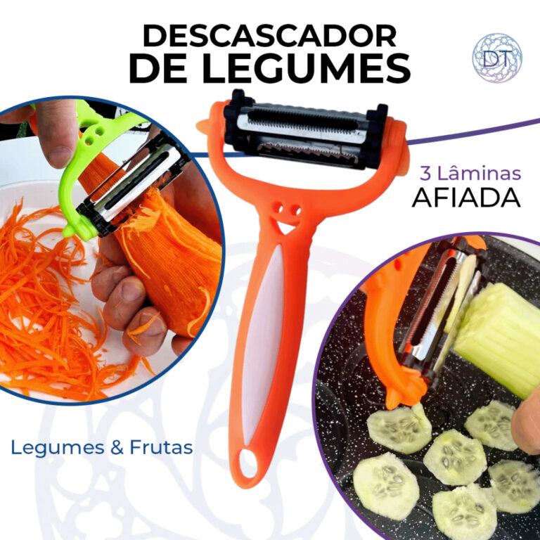 Descascador  de Legumes Premium Multifuncional Com