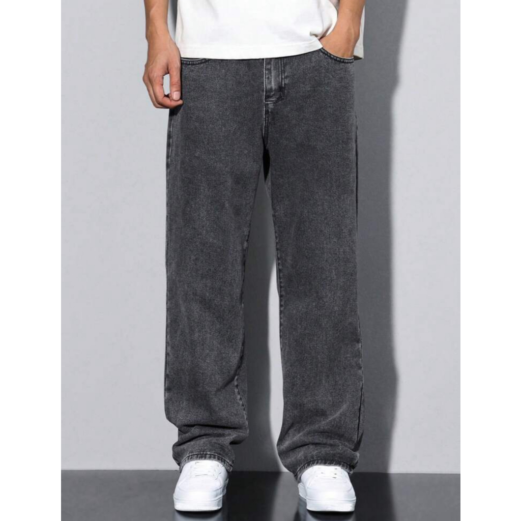 Calça Balão Calca Jeans Masculina Bag Boca Larga Streetwear Estonada 38 AO 48