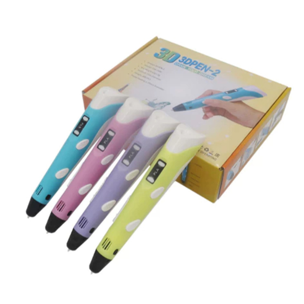 Caneta 3D Impressora Manual Infantil e Adulto Com Filamentos DIY Filamento Plastico Seguro Para Cria