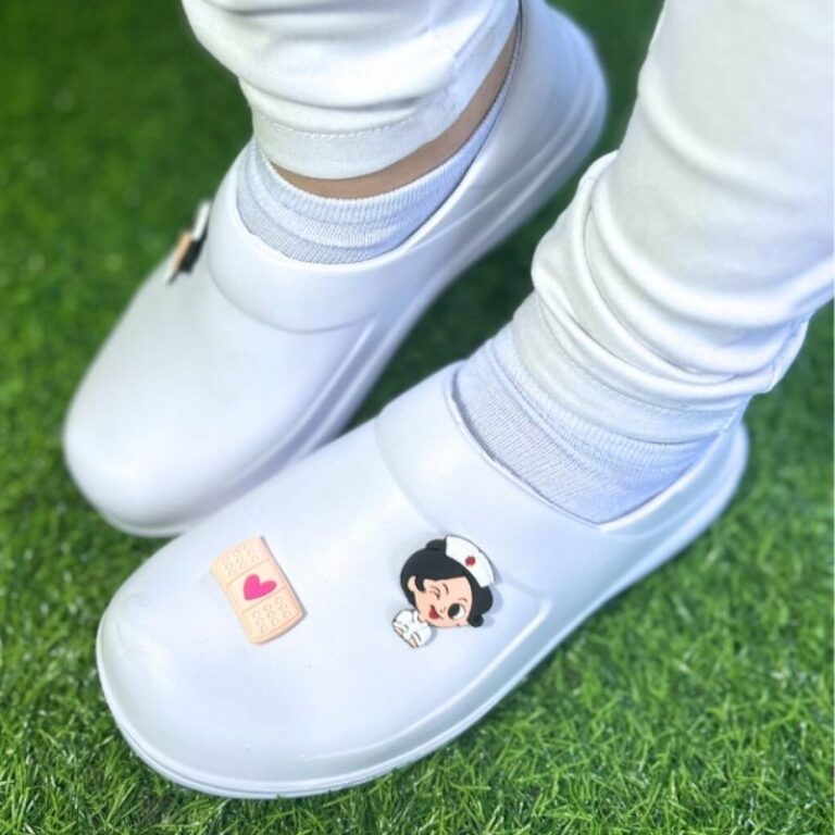 Sapato NR-32 Profissional Enfermagem Branco Fechad